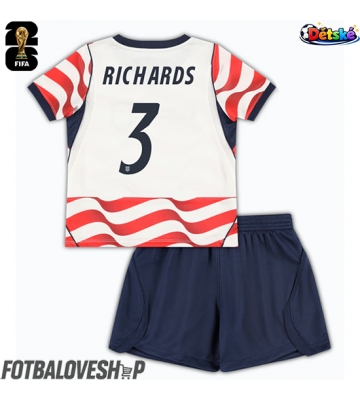 Spojené státy Chris Richards #3 Dětské Domácí Dres MS 2026 Krátký Rukáv (+ trenýrky)