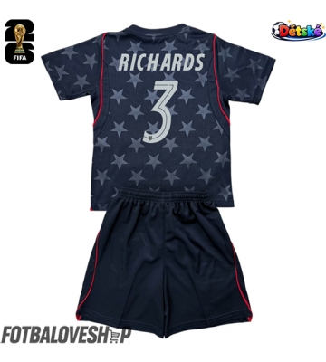 Spojené státy Chris Richards #3 Dětské Venkovní Dres MS 2026 Krátký Rukáv (+ trenýrky)