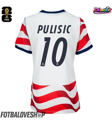 Spojené státy Christian Pulisic #10 Dámské Domácí Dres MS 2026 Krátký Rukáv