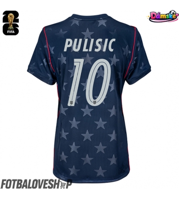 Spojené státy Christian Pulisic #10 Dámské Venkovní Dres MS 2026 Krátký Rukáv