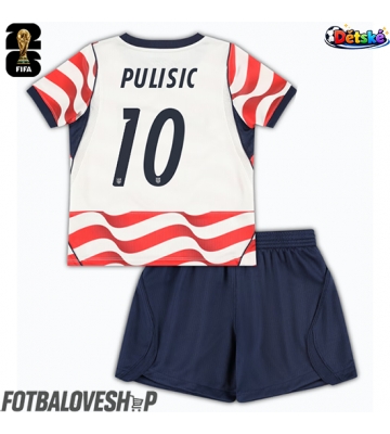 Spojené státy Christian Pulisic #10 Dětské Domácí Dres MS 2026 Krátký Rukáv (+ trenýrky)