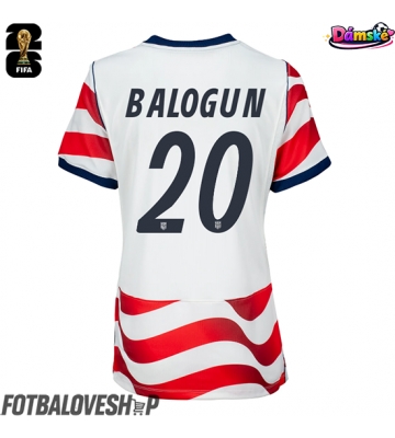 Spojené státy Folarin Balogun #20 Dámské Domácí Dres MS 2026 Krátký Rukáv