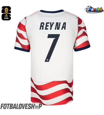 Spojené státy Giovanni Reyna #7 Domácí Dres MS 2026 Krátký Rukáv