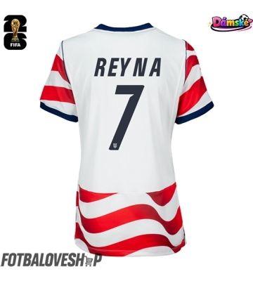 Spojené státy Giovanni Reyna #7 Dámské Domácí Dres MS 2026 Krátký Rukáv