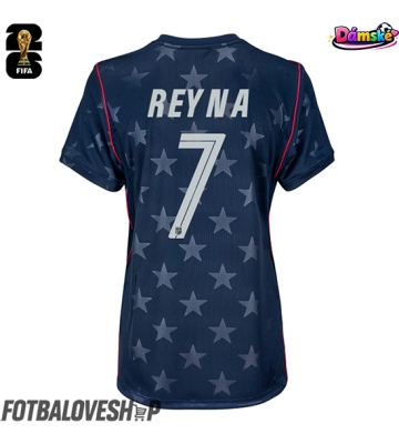 Spojené státy Giovanni Reyna #7 Dámské Venkovní Dres MS 2026 Krátký Rukáv