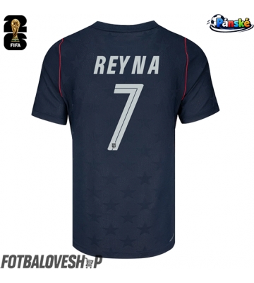 Spojené státy Giovanni Reyna #7 Venkovní Dres MS 2026 Krátký Rukáv