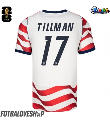 Spojené státy Malik Tillman #17 Domácí Dres MS 2026 Krátký Rukáv