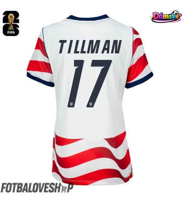 Spojené státy Malik Tillman #17 Dámské Domácí Dres MS 2026 Krátký Rukáv
