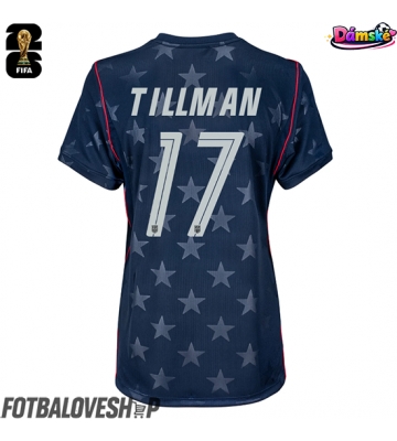 Spojené státy Malik Tillman #17 Dámské Venkovní Dres MS 2026 Krátký Rukáv