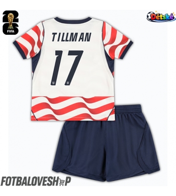 Spojené státy Malik Tillman #17 Dětské Domácí Dres MS 2026 Krátký Rukáv (+ trenýrky)