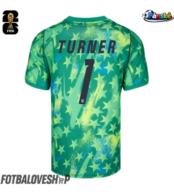 Spojené státy Matt Turner #1 Brankářské Domácí Dres MS 2026 Krátký Rukáv