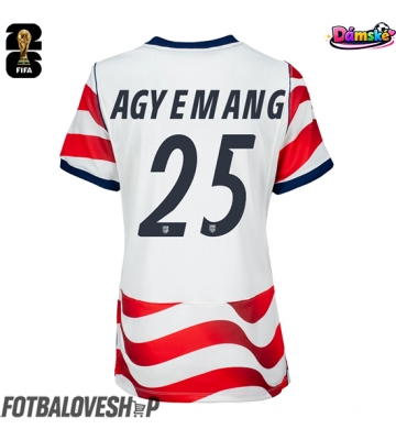 Spojené státy Patrick Agyemang #25 Dámské Domácí Dres MS 2026 Krátký Rukáv