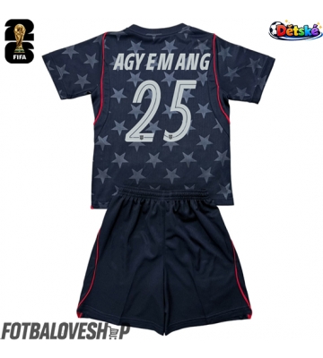 Spojené státy Patrick Agyemang #25 Dětské Venkovní Dres MS 2026 Krátký Rukáv (+ trenýrky)