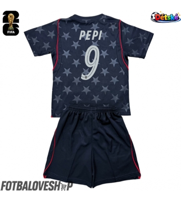 Spojené státy Ricardo Pepi #9 Dětské Venkovní Dres MS 2026 Krátký Rukáv (+ trenýrky)