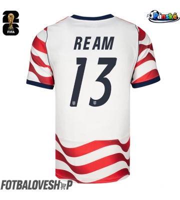 Spojené státy Tim Ream #13 Domácí Dres MS 2026 Krátký Rukáv