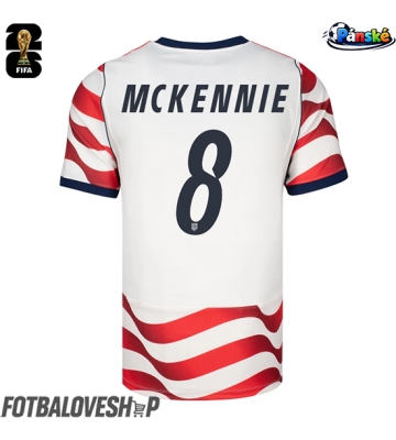 Spojené státy Weston McKennie #8 Domácí Dres MS 2026 Krátký Rukáv