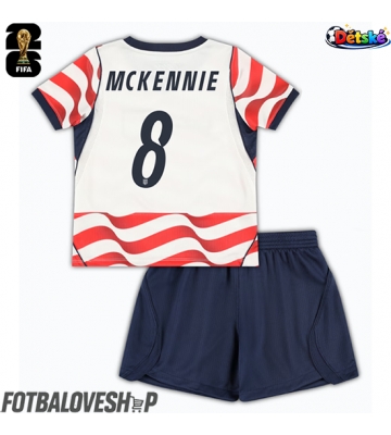 Spojené státy Weston McKennie #8 Dětské Domácí Dres MS 2026 Krátký Rukáv (+ trenýrky)