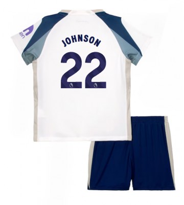 Tottenham Hotspur Brennan Johnson #22 Dětské Domácí Dres 2025-26 Krátký Rukáv (+ trenýrky)