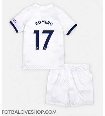 Tottenham Hotspur Cristian Romero #17 Dětské Domácí Dres 2023-24 Krátký Rukáv (+ trenýrky)