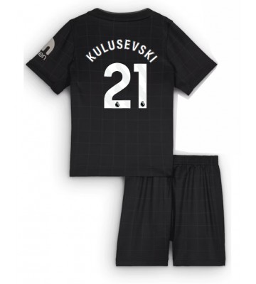 Tottenham Hotspur Dejan Kulusevski #21 Dětské Venkovní Dres 2025-26 Krátký Rukáv (+ trenýrky)