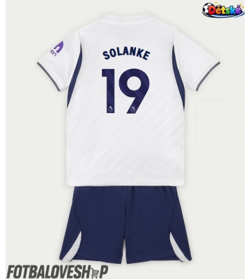 Tottenham Hotspur Dominic Solanke #19 Dětské Domácí Dres 2026-27 Krátký Rukáv (+ trenýrky)
