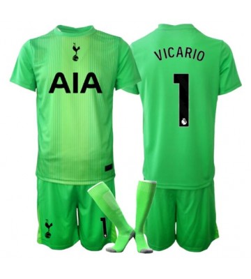 Tottenham Hotspur Guglielmo Vicario #1 Brankářské Dětské Domácí Dres 2025-26 Krátký Rukáv (+ trenýrky)