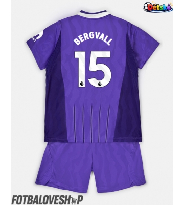 Tottenham Hotspur Lucas Bergvall #15 Dětské Alternativní Dres 2026-27 Krátký Rukáv (+ trenýrky)