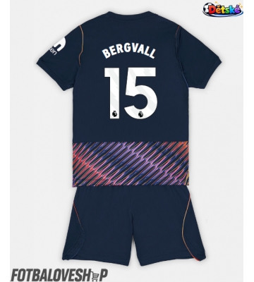 Tottenham Hotspur Lucas Bergvall #15 Dětské Venkovní Dres 2026-27 Krátký Rukáv (+ trenýrky)
