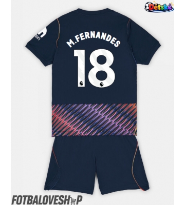Tottenham Hotspur Mateus Fernandes #18 Dětské Venkovní Dres 2026-27 Krátký Rukáv (+ trenýrky)