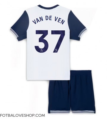 Tottenham Hotspur Micky van de Ven #37 Dětské Domácí Dres 2024-25 Krátký Rukáv (+ trenýrky)