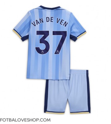 Tottenham Hotspur Micky van de Ven #37 Dětské Venkovní Dres 2024-25 Krátký Rukáv (+ trenýrky)