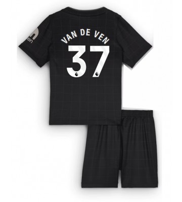 Tottenham Hotspur Micky van de Ven #37 Dětské Venkovní Dres 2025-26 Krátký Rukáv (+ trenýrky)