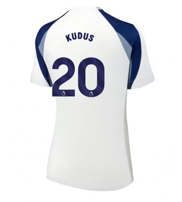 Tottenham Hotspur Mohammed Kudus #20 Dámské Domácí Dres 2025-26 Krátký Rukáv