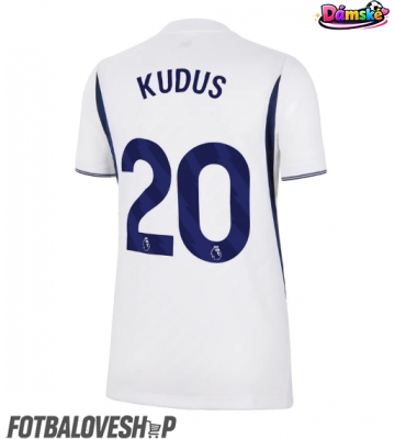 Tottenham Hotspur Mohammed Kudus #20 Dámské Domácí Dres 2026-27 Krátký Rukáv