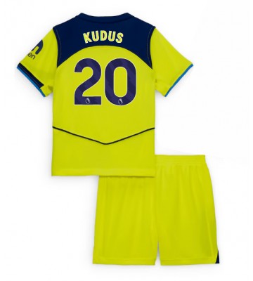 Tottenham Hotspur Mohammed Kudus #20 Dětské Alternativní Dres 2025-26 Krátký Rukáv (+ trenýrky)