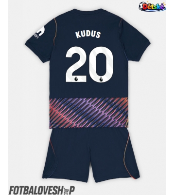 Tottenham Hotspur Mohammed Kudus #20 Dětské Venkovní Dres 2026-27 Krátký Rukáv (+ trenýrky)