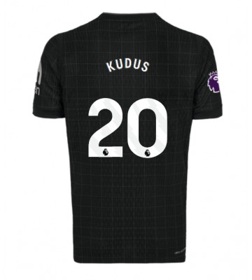 Tottenham Hotspur Mohammed Kudus #20 Venkovní Dres 2025-26 Krátký Rukáv