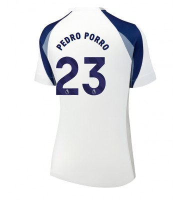 Tottenham Hotspur Pedro Porro #23 Dámské Domácí Dres 2025-26 Krátký Rukáv