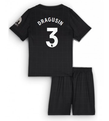 Tottenham Hotspur Radu Dragusin #3 Dětské Venkovní Dres 2025-26 Krátký Rukáv (+ trenýrky)