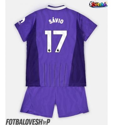 Tottenham Hotspur Savio #17 Dětské Alternativní Dres 2026-27 Krátký Rukáv (+ trenýrky)