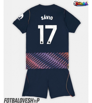 Tottenham Hotspur Savio #17 Dětské Venkovní Dres 2026-27 Krátký Rukáv (+ trenýrky)