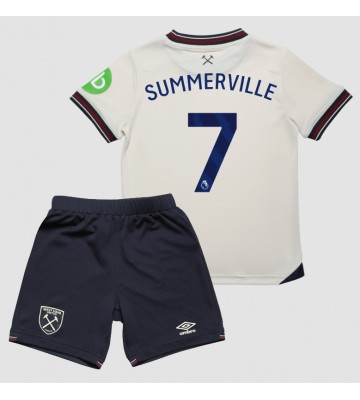 West Ham United Crysencio Summerville #7 Dětské Venkovní Dres 2025-26 Krátký Rukáv (+ trenýrky)