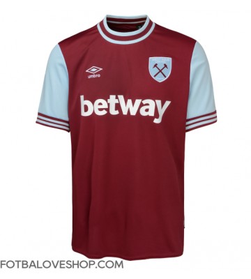 West Ham United Domácí Dres 2024-25 Krátký Rukáv