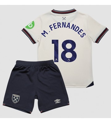West Ham United Mateus Fernandes #18 Dětské Venkovní Dres 2025-26 Krátký Rukáv (+ trenýrky)