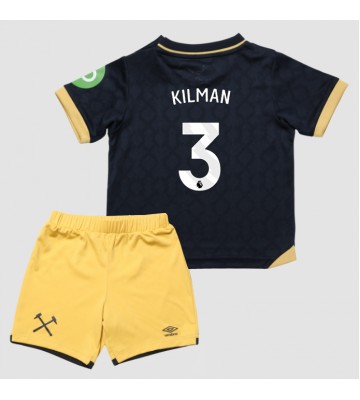 West Ham United Max Kilman #3 Dětské Alternativní Dres 2025-26 Krátký Rukáv (+ trenýrky)