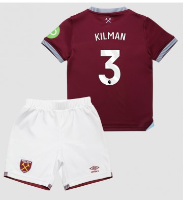 West Ham United Max Kilman #3 Dětské Domácí Dres 2025-26 Krátký Rukáv (+ trenýrky)