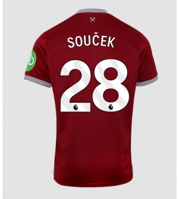 West Ham United Tomas Soucek #28 Domácí Dres 2025-26 Krátký Rukáv