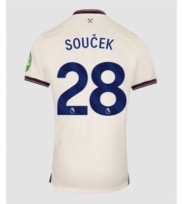 West Ham United Tomas Soucek #28 Venkovní Dres 2025-26 Krátký Rukáv