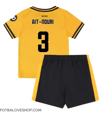 Wolves Rayan Ait-Nouri #3 Dětské Domácí Dres 2024-25 Krátký Rukáv (+ trenýrky)