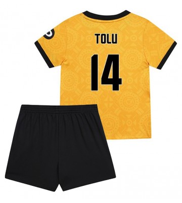 Wolves Tolu Arokodare #14 Dětské Domácí Dres 2025-26 Krátký Rukáv (+ trenýrky)